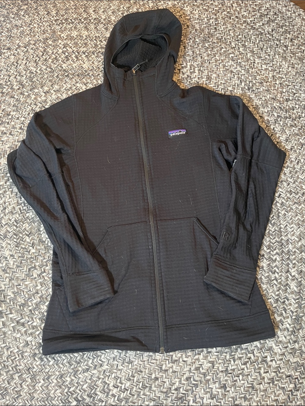 Patagonia Black Women's Full-Zip Hooded R1 Jacket